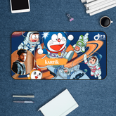 Personalized Doraemon Desk Mat | Custom Photo Anime Large Desk Mat by Diraprints