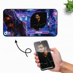 Personalized Cyberpunk Desk Mat | Custom Photo Desk Mat by Diraprints