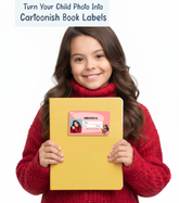 Personalized Girl with Teddy Bear Name Slip| Custom Kids ID Labels for School by Diraprints