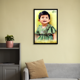 Personalized Baby Portrait Oil Painting Frame – By Diraprints