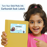 Personalized Penguin Name Slip | Custom Kids ID Labels for School by Diraprints