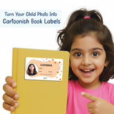 Personalized Elegant Floral Name Slip | Custom Kids ID Labels for School by Diraprints