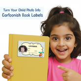 Personalized "Girl Can Do Anything" Name Slip | Custom Kids ID Labels for School by Diraprints