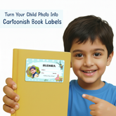 Personalized SpongeBob Name Slip | Custom Kids ID Labels for School by Diraprints