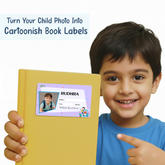 Personalized Doraemon Name Slip | Custom Kids ID Labels for School by Diraprints