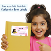 Personalized Peppa Pig Name Slip | Custom Kids ID Labels for School by Diraprints