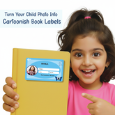 Personalized Blue Butterfly Name Slip | Custom Kids ID Labels for School by Diraprints