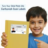 Personalized Cute Seagull Name Slip | Custom Kids ID Labels for School by Diraprints