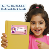 Personalized Chutki Name Slip | Custom Kids ID Labels for School by Diraprints