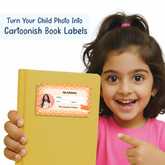 Personalized Stylized Fox Name Slip | Custom Kids ID Labels for School by Diraprints