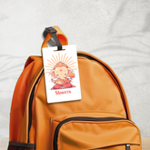 Personalized Ganesha Bag Tag for Kids | Custom Name School Bag Label by Diraprints