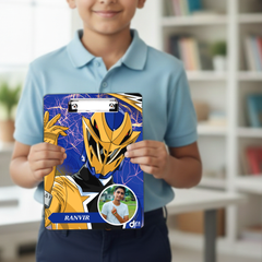 Personalized Power Ranger Exam Board - Yellow Ranger Theme | Diraprints