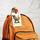 🦖 Personalized T-Rex Dinosaur Bag Tag | Custom Jurassic Name Label By Diraprints