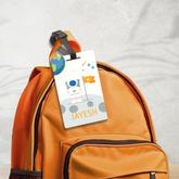 👨🚀 Personalized Astronaut Bag Tag | Custom Moon Landing Name Label By Diraprints
