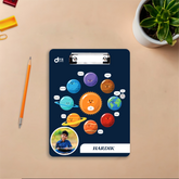 Personalized Solar System Exam Board | Custom Photo & Name Writing Pad for Students By Diraprints