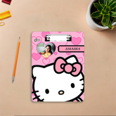 Personalized Hello Kitty Exam Board | Custom Photo & Name Writing Pad for Girls by Diraprints