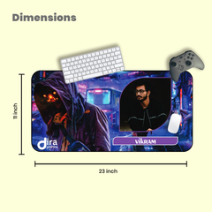 Personalized Cyberpunk Desk Mat | Custom Photo Desk Mat by Diraprints