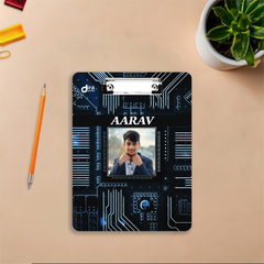 Personalized Exam Board | Custom Photo & Name Writing Pad | Durable Study Board for Students by Diraprints