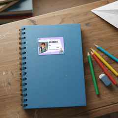 Personalized Doraemon Name Slip | Custom Kids ID Labels for School by Diraprints