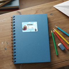 Personalized Penguin Name Slip | Custom Kids ID Labels for School by Diraprints