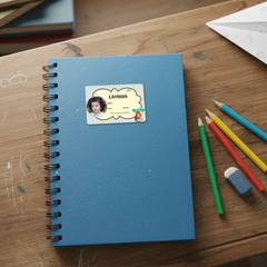 Personalized "Girl Can Do Anything" Name Slip | Custom Kids ID Labels for School by Diraprints