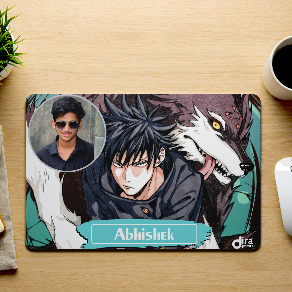 Personalized Jujutsu Kaisen Mouse Pad | Custom Photo Anime Mouse Pad by Diraprints