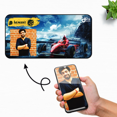 Personalized F1 Car Racing Desk Mat | Custom Photo Motorsports Desk Mat by Diraprints