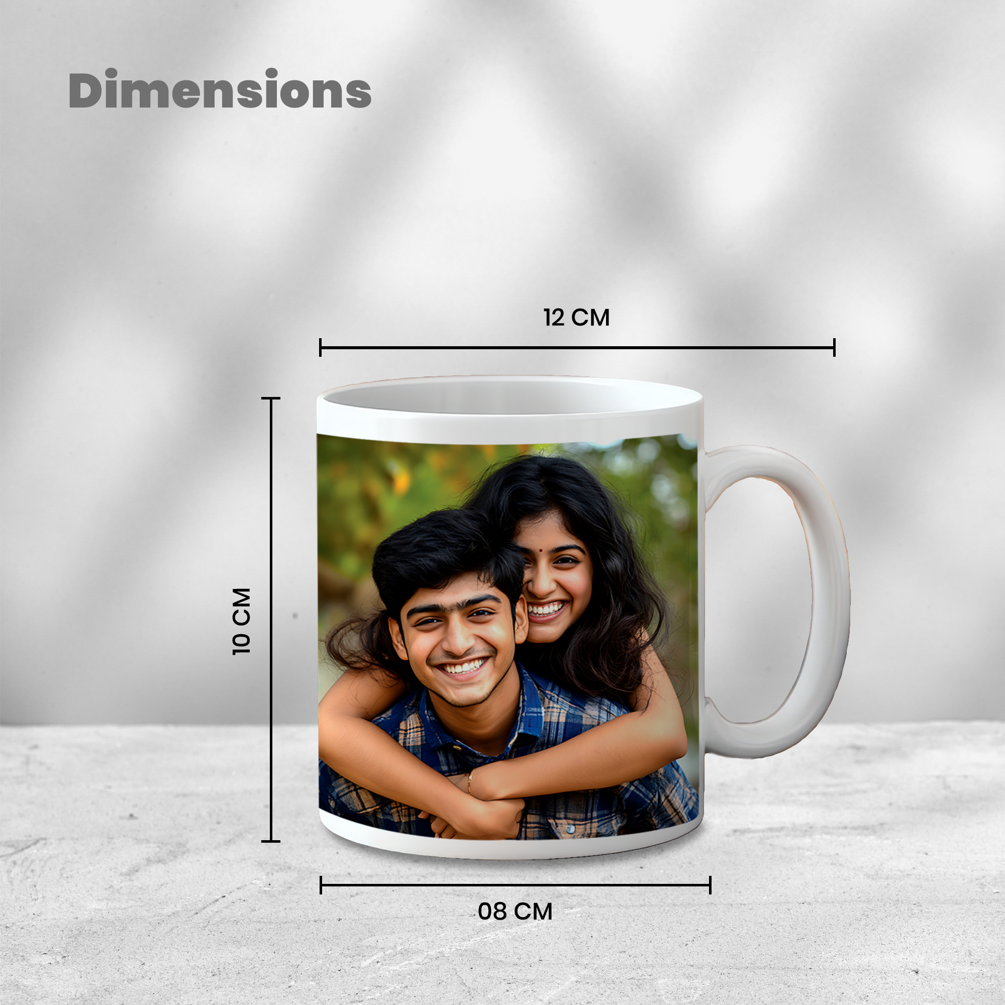 Personalized Photo Coffee Mug | Custom White Ceramic Mug | High-Quality Picture Print Gift by Diraprints