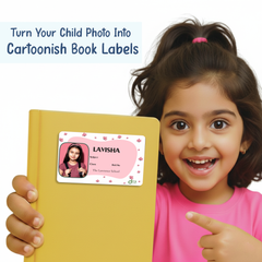 Personalized Colorful Polka Dots Name Slip | Custom Kids ID Labels for School by Diraprints