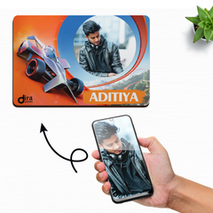 Personalized F1 Racing Car Mouse Pad | Custom Photo Motorsport Mouse Pad by Diraprints