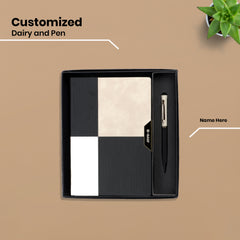 Premium 2-in-1 Gift Set | Customizable PU Leather Notebook & Metal Pen Combo | Corporate & Executive Gift by Diraprints