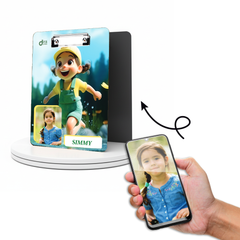 Personalized Cute Animated Girl Exam Board | Custom Photo A4 Clipboard for Kids By Diraprints