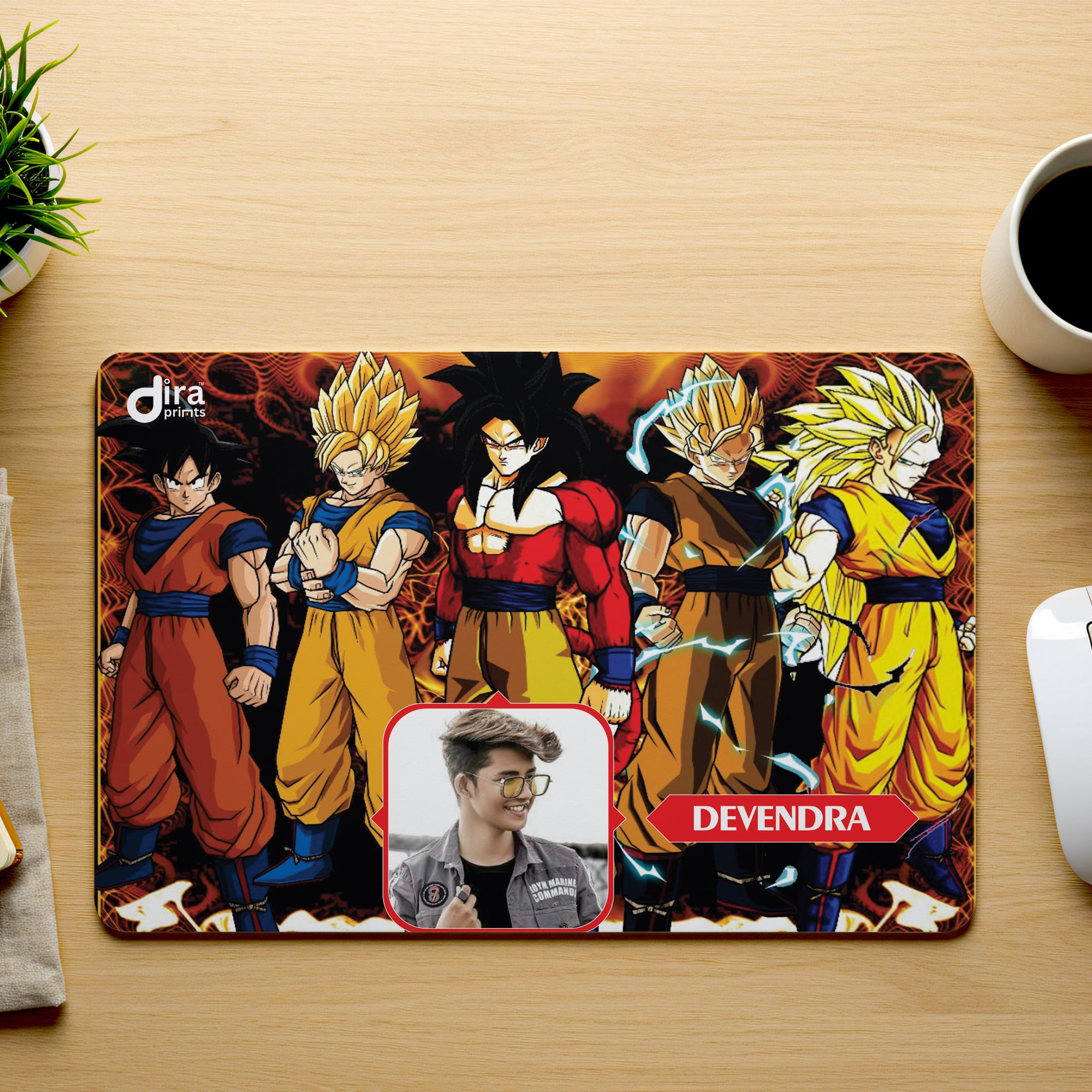 Personalized Dragon Ball Z (DBZ) Mouse Pad by Diraprints