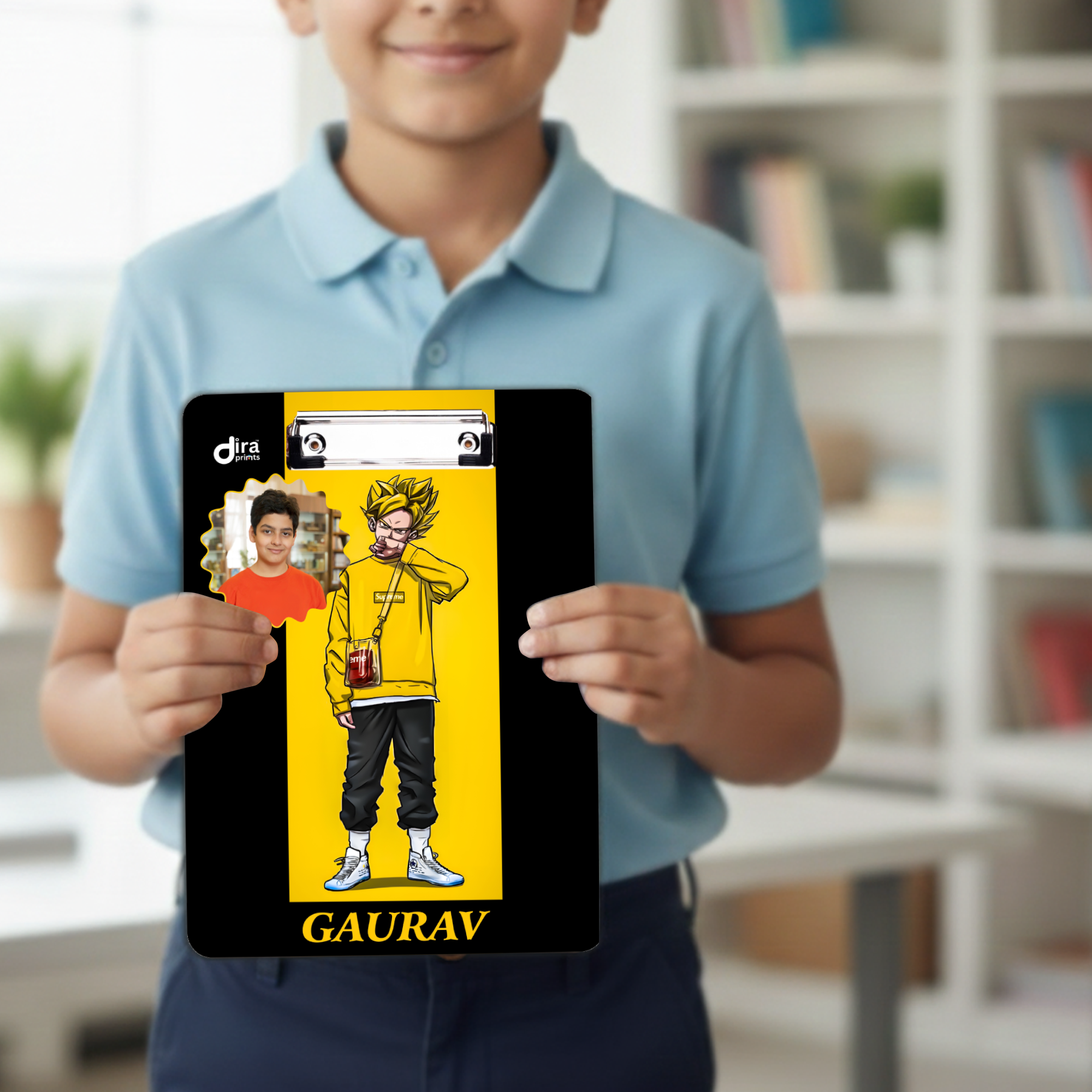 Custom Anime Exam Board | Personalized A4 Clipboard for Anime Fans & Gamers By Diraprints