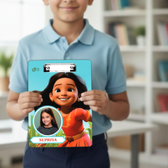 Custom Moana Theme Exam Board | Personalized A4 Clipboard for Kids By Diraprints