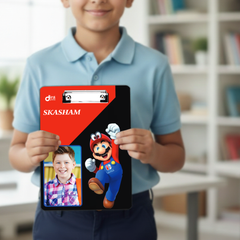 Custom Super Mario Theme Exam Board | Personalized A4 Gaming Clipboard for Kids By Diraprints