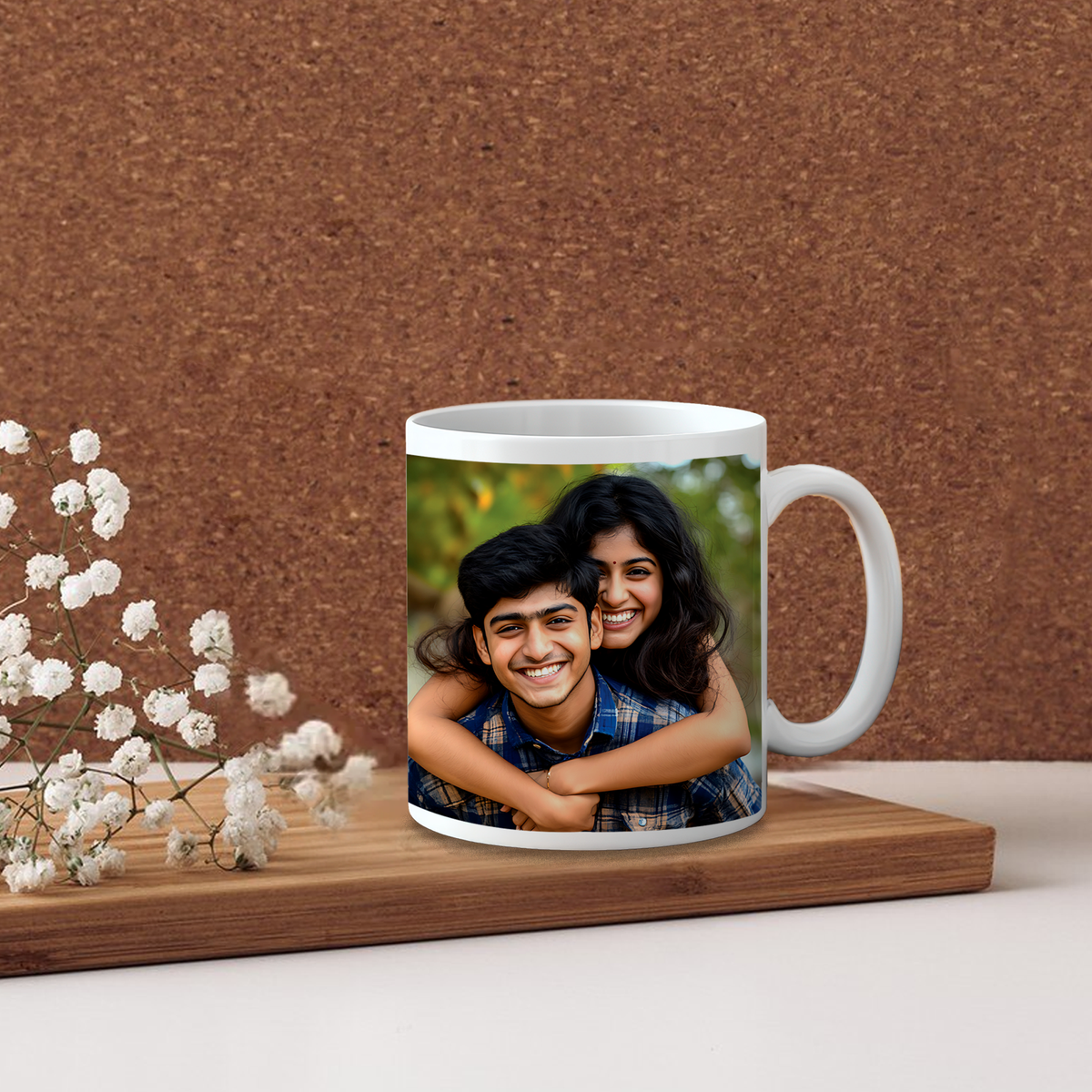Personalized Photo Coffee Mug | Custom White Ceramic Mug | High-Quality Picture Print Gift by Diraprints
