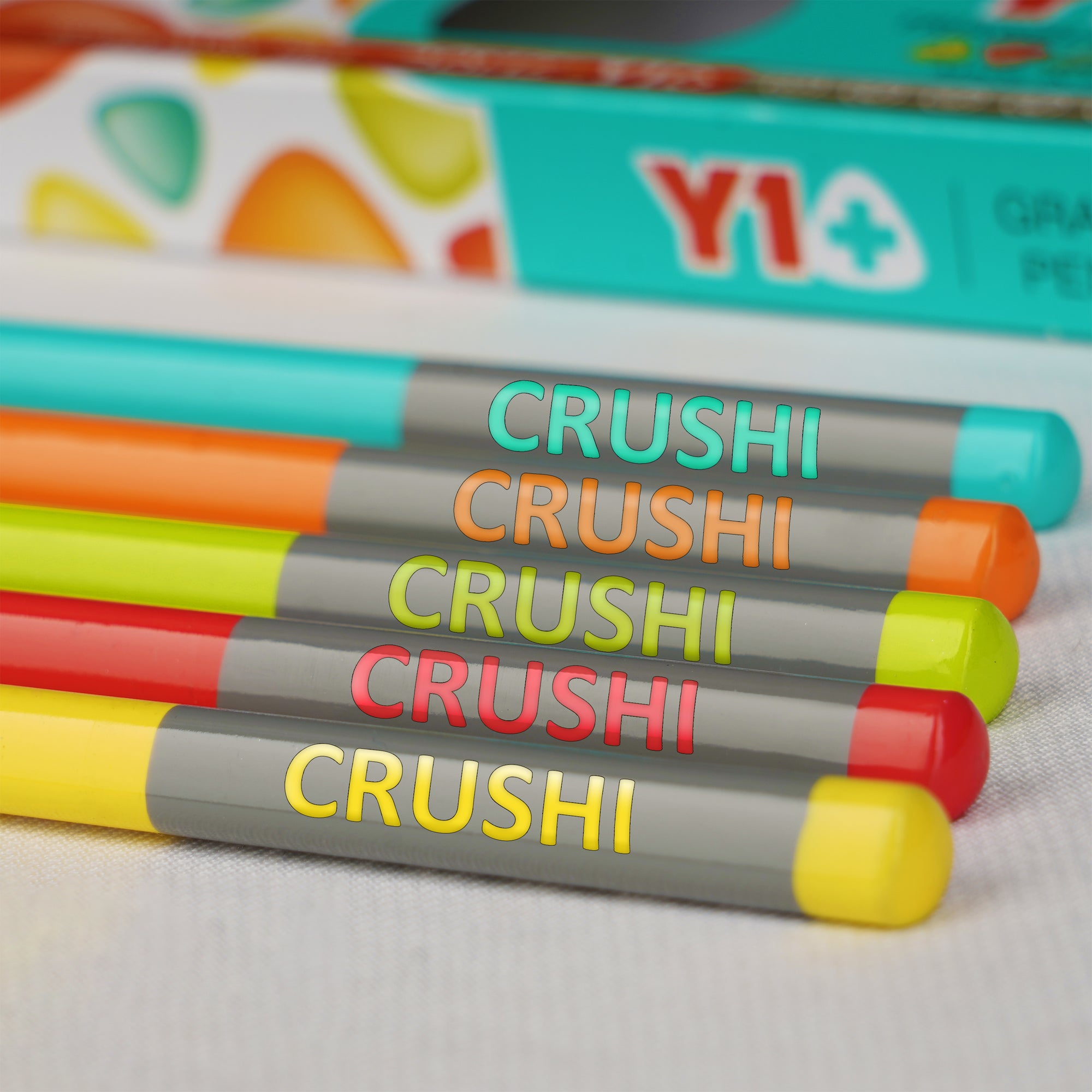 Personalized Name DOMS Y1+ Pencils | Custom Back-to-School Stationery Kit with Name Print by Diraprints