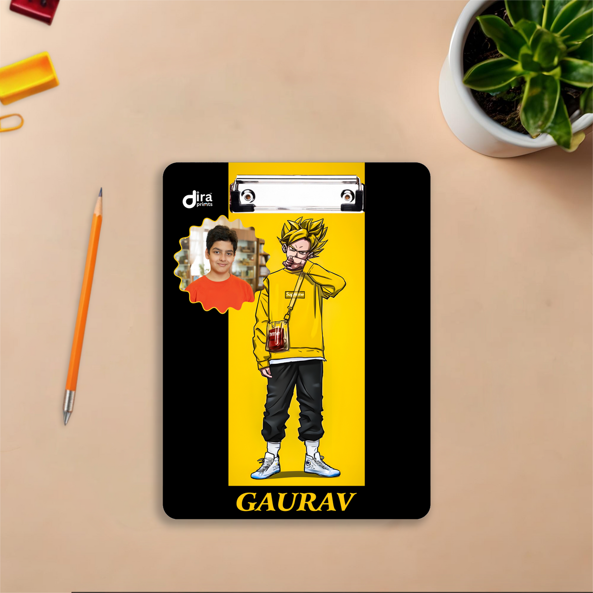 Custom Anime Exam Board | Personalized A4 Clipboard for Anime Fans & Gamers By Diraprints