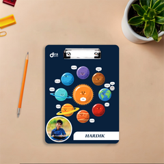 Personalized Solar System Exam Board | Custom Photo & Name Writing Pad for Students By Diraprints