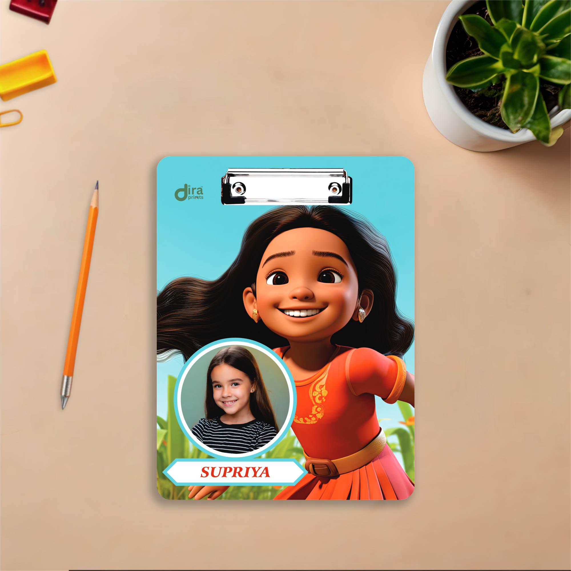 Custom Moana Theme Exam Board | Personalized A4 Clipboard for Kids By Diraprints