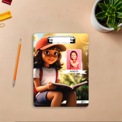 Custom Reading Girl Theme Exam Board | Personalized A4 Clipboard for Book Lovers & Students By Diraprints