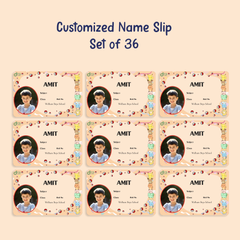 Personalized Pokémon Name Slip | Custom Kids ID Labels for School by Diraprints
