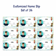 Personalized Bear Name Slip | Custom Kids ID Labels for School by Diraprints