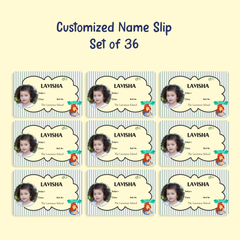 Personalized "Girl Can Do Anything" Name Slip | Custom Kids ID Labels for School by Diraprints
