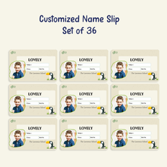 Personalized Toucan Bird Name Slip | Custom Kids ID Labels for School by Diraprints