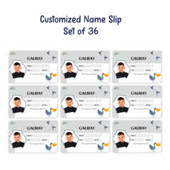 Personalized Cute Seagull Name Slip | Custom Kids ID Labels for School by Diraprints