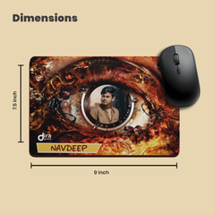 👁️ Personalized Geometric Eye Mouse Pad | Custom Photo Starfield Mouse Pad by Diraprints