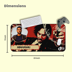 Personalized John Wick Desk Mat | Custom Photo Action Movie Desk Mat by Diraprints