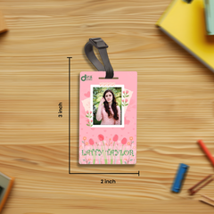 📸 Personalized Photo Bag Tag with Name | Custom Picture Luggage Label By Diraprints